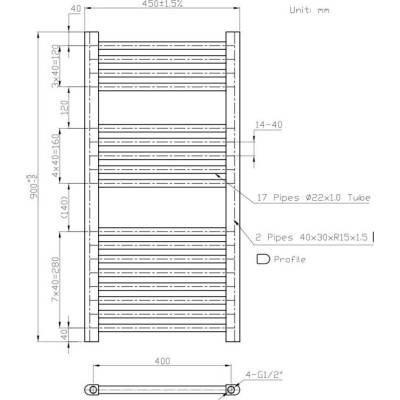 Novaservis 450 mm x 900 mm / 450/900/R,1