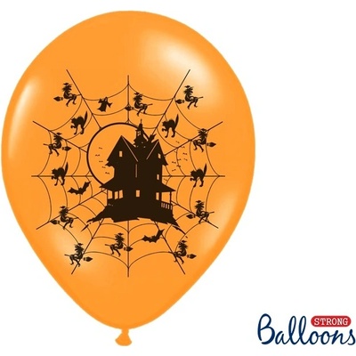 PartyDeco Balónek latexový Strašidelný dom