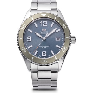 Orient RA-WJ0002L Мъжки часовник- Соларен, Спортен Водолазен, Син Циферблат, Въртящ се Безел, 39.9 мм, 200м Водоуст Часовници