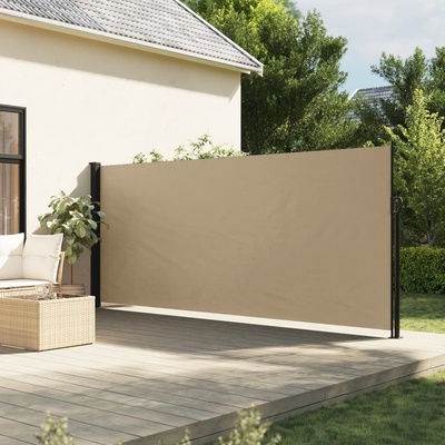 vidaXL Zatahovací boční markýza 160 x 300 cm Béžová