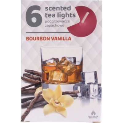 Admit Tea Lights Bourbon Vanilla 6 ks