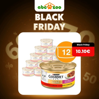 Gourmet Gold grilované a dusené kúsky mäsa s hovädzím a kuraťom 12 x 85 g