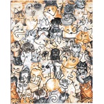 PIECEZZ Дървен пъзел Piecezz, 40 части - Котки (P1323)