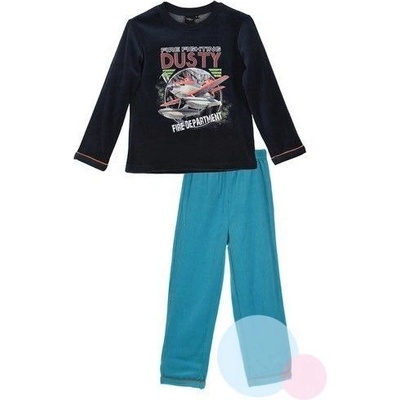 Sun City dětské pyžamo Planes tm. modrá tyrkysová