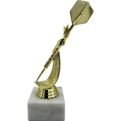 Šipkařská trofej šipka 18cm, zlatá