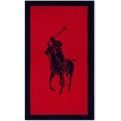 Ralph Lauren Home Хавлиена кърпа Ralph Lauren Home Polo Jacquard Beach Towel - Navy Red