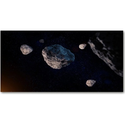 Foto obraz sklo tvrzené meteory 100x50 cm