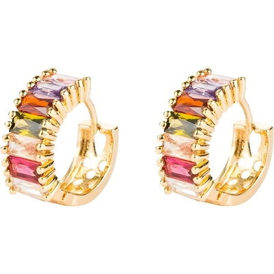 HARAHU Обеците ai-28369 - Златна / Многоцветен 2 kp28369 (ai-28369)