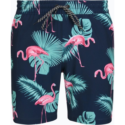 Hurley Мъжки плажни шорти Hurley Flamingo Volley Swim Hort Navy