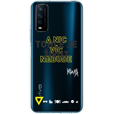 Pouzdro Picasee silikonové Vivo Y11s Kazma TOHLE JE ŽIVOT A NIC VÍC NEBUDE čiré