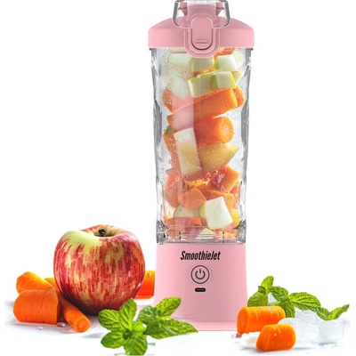 SmoothieJet prenosný USB smoothie 600 ml vodeodolný Svetloružová