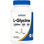 Nutricost L-Glycine, 1000 mg, 120 капсули, Nutricost (74889 (505101) NC)