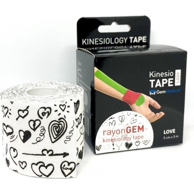 GM rayon kinesiology tape hedvábný love 5cm x 5m