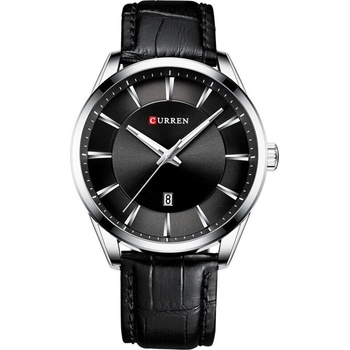 Curren Мъжки часовник Curren Ultramont, Кожа, Черен (CURREN-8365-BLACK-SILVER)