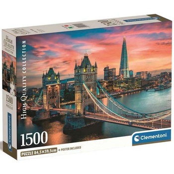 Clementoni London twilight 1500 части HQC пъзел 84, 5x59, 5cm - Clementoni (31715)