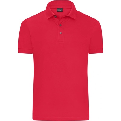 James & Nicholson polokošile JN 1300 žerzejová krátký rukáv pánská COT-021300o4301 červená světlá