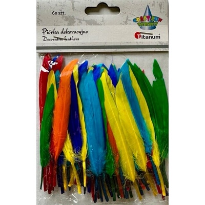 Indiánská barevná pírka pro výtvarné a kreativní techniky