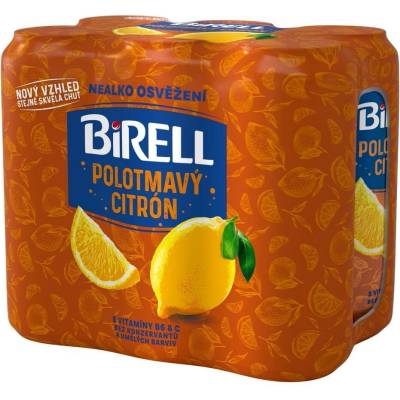 Birell Polotmavý Citron 4 x 0,5 l (plech)