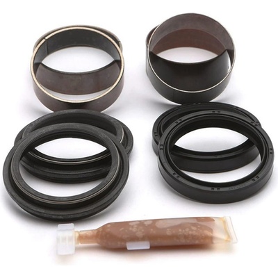 KYB opravná sada tlumiče přední WHITE POWER 48mm (ALL WHITE POWER) (těsnění prachové 2 kusy, olej 2 kusy, kluzná ložiska 4 kusy, mazivo) (SERVICE KIT) WP