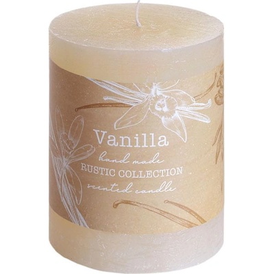 Bartek Candles RUSTIC VÁLEC vanilka d7x9cm