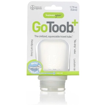 humangear GoToob+ Силиконова бутилка за пътуване / контейнер ' 53 ml тъмно синьо (072615)