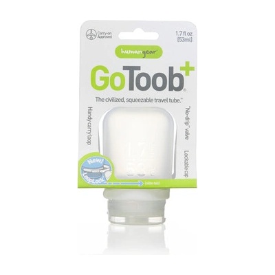 humangear GoToob+ Силиконова бутилка за пътуване / контейнер ' 53 ml тъмно синьо (072615)