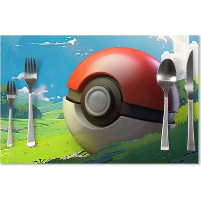 Sablio Prostírání Pokemon ball Krajina 40x30cm