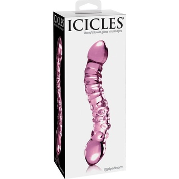 Pipedream Icicles No. 55 dvojité sklenené dildo na bod G