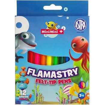 Astra Комплект флумастери, Astra, Mini Mini, 12 цвята (AS314121004)
