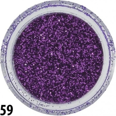 Glitrový prach na nechty fialový 59