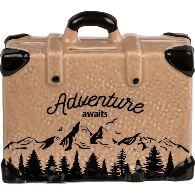 Keramická pokladnička kufor - Adventure