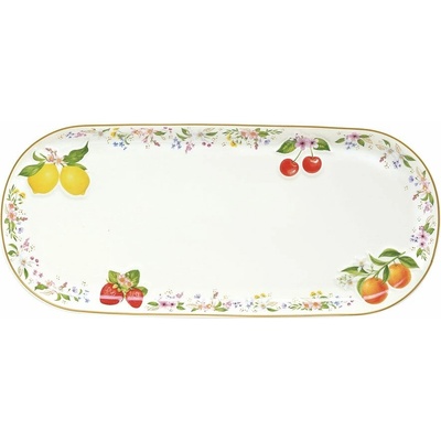 Easy Life Porcelánový servírovací podnos Fancy Fruit 34x15cm