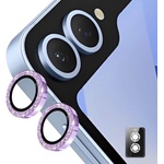 GKK Протектор за Камерата на Samsung Z Flip 7, Cam Lens Glitter Glass, Лилав (5966040240131)