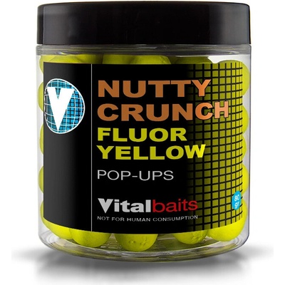 Vitalbaits Pop-Up 80g 18mm Nutty Crunch Fluor Yellow