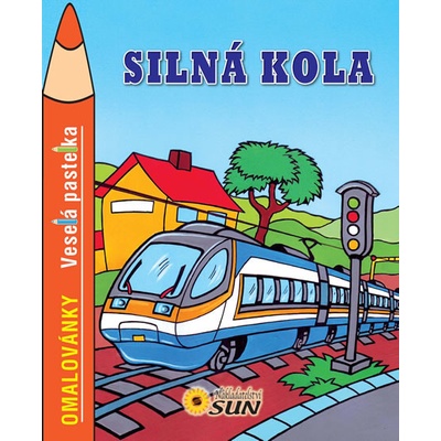 Veselá pastelka Silná kola omalovánky