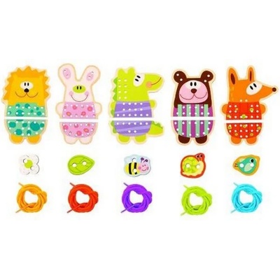Tooky Toy Творчески комплект за шиене Tooky Toy - Дървени животни (108178)