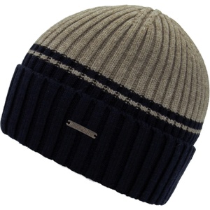 Chillouts Мъжка зимна шапка (beanie) Chillouts Malik Hat Beanie - Beige / Navy - размер One Size (904-5047-0111)