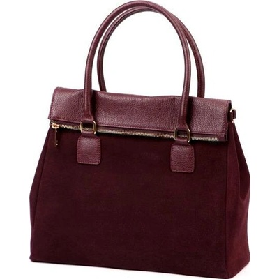 Luka kožená kabelka 24-095 bordo
