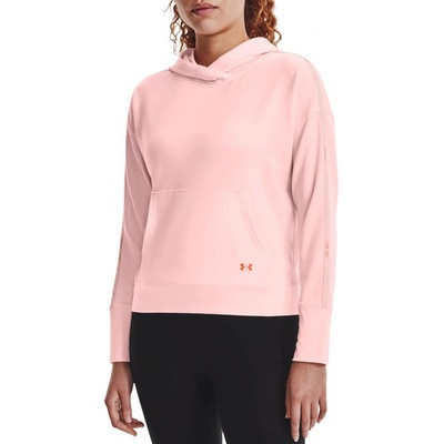 Under Armour UA Rival Terry Taped Hoodie-PNK růžová
