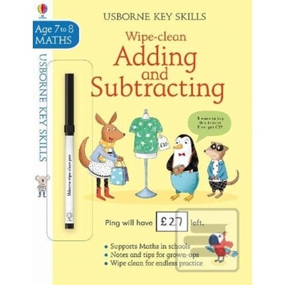 Wipe-Clean Adding and Subtracting 7-8