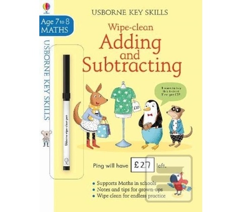 Wipe-Clean Adding and Subtracting 7-8
