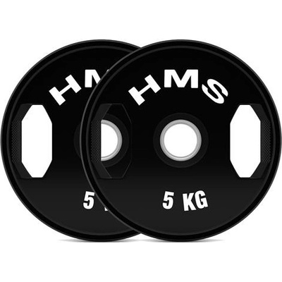 HMS TOG05 Sada pogumovaných olympijských kotoučů 50 mm 2 x 5 kg