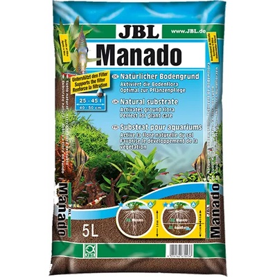 JBL manado - Натурален субстрат за филтрация на водата и подхранване растежа на растенията в аквариума 1л