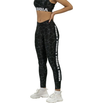 NEBBIA NATURE-INSPIRED dámske legíny s vysokým pásom 546 black