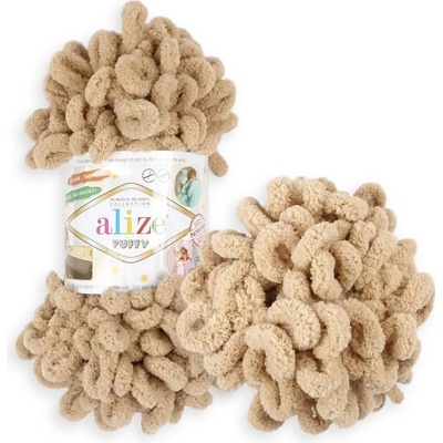Alize Puffy 262 světle hnědá
