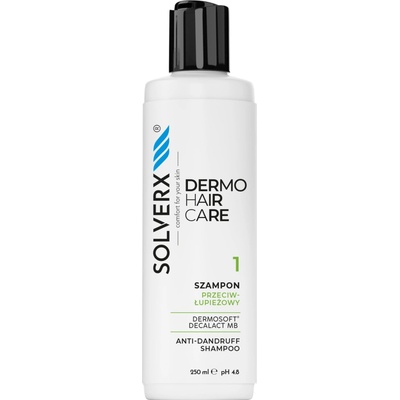 Solverx dermoHAIR šampón proti lupinám pH 48 250 ml