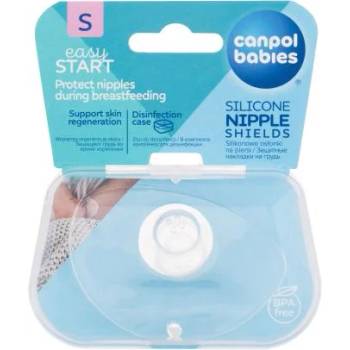 Canpol babies Easy Start Silicone Nipple Shields S силиконови протектори за зърната при кърмене 2 бр