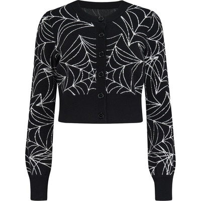 KILLSTAR дамска жилетка (top) KILLSTAR - Dark Angel Dottie - Cardigan - Black/White - KSRA013599