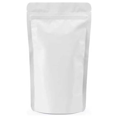 Doypack ZIP | bílý mat | metal.folie obsah 100ml (85 × 140 + 50mm)