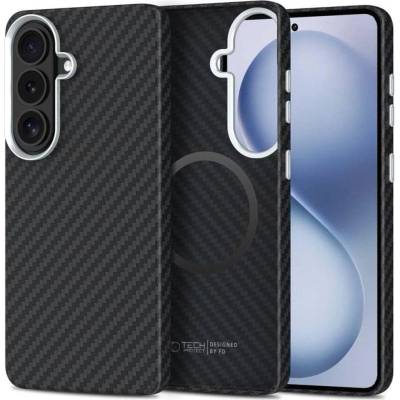 Tech-Protect Magsafe Калъф за Samsung S26, Tech-Protect ION Carbon Case, Черен (5906302390519)